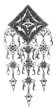 Sølje Bergen 830 Sølv Oksidert