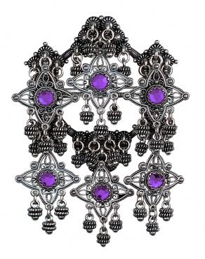 sølje oksidert m. lilla stein