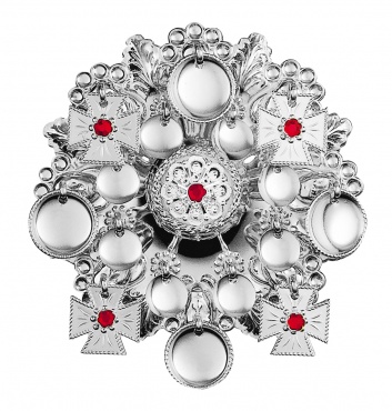 sølje oksidert m. raud stein