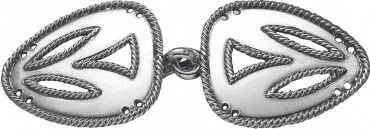 spenne, cape, oksidert