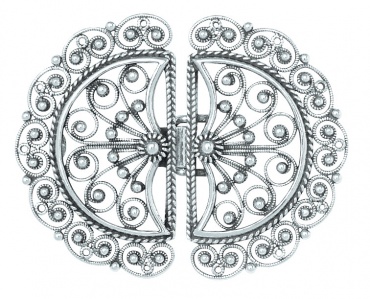 Beltespenne Bergen Filigran 830 Sølv