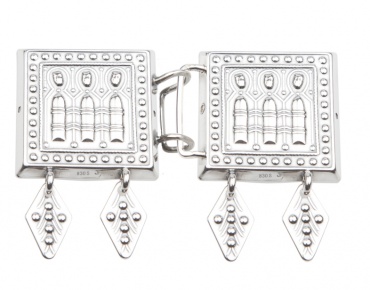 Beltespenne Nordmøre 830 Oksidert Sølv Tre tårn