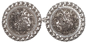 spenne, oksidert m. kruser