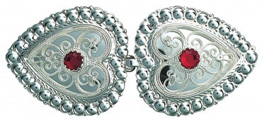 spenne til skinnlist, hvit m.