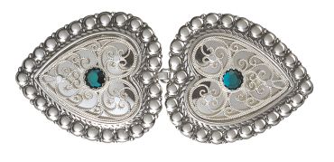 spenne til skinnlist, oks/hvit