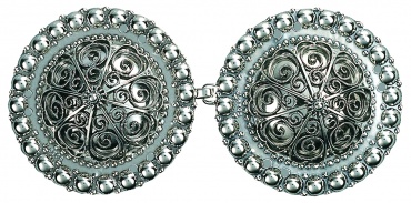 spenne til skinnlist, oksidert