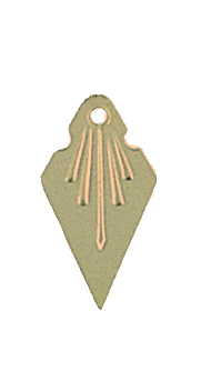 spirlauv, stor, forgylt, 10 st