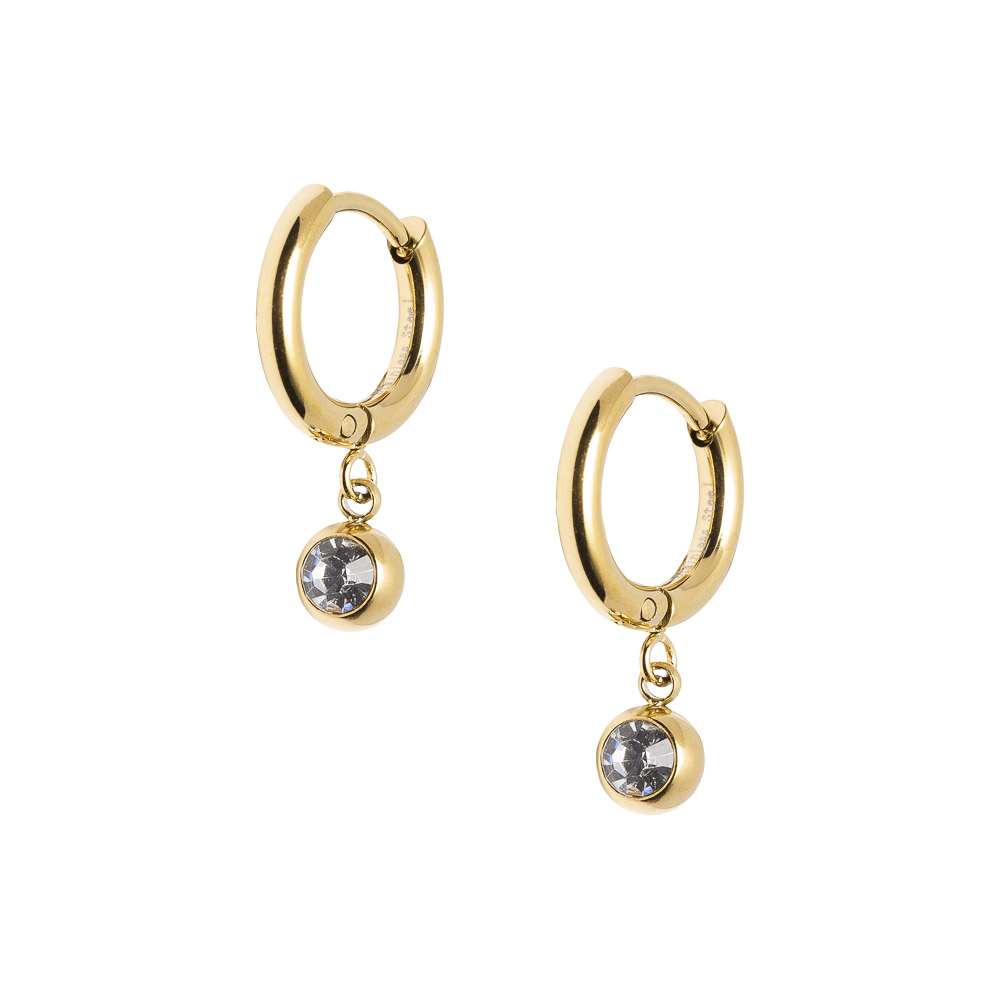 TIRIL Øreringer Gullfarget Stål