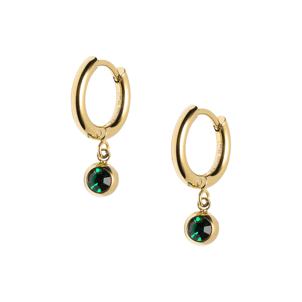 TIRIL Øreringer Gullfarget Stål