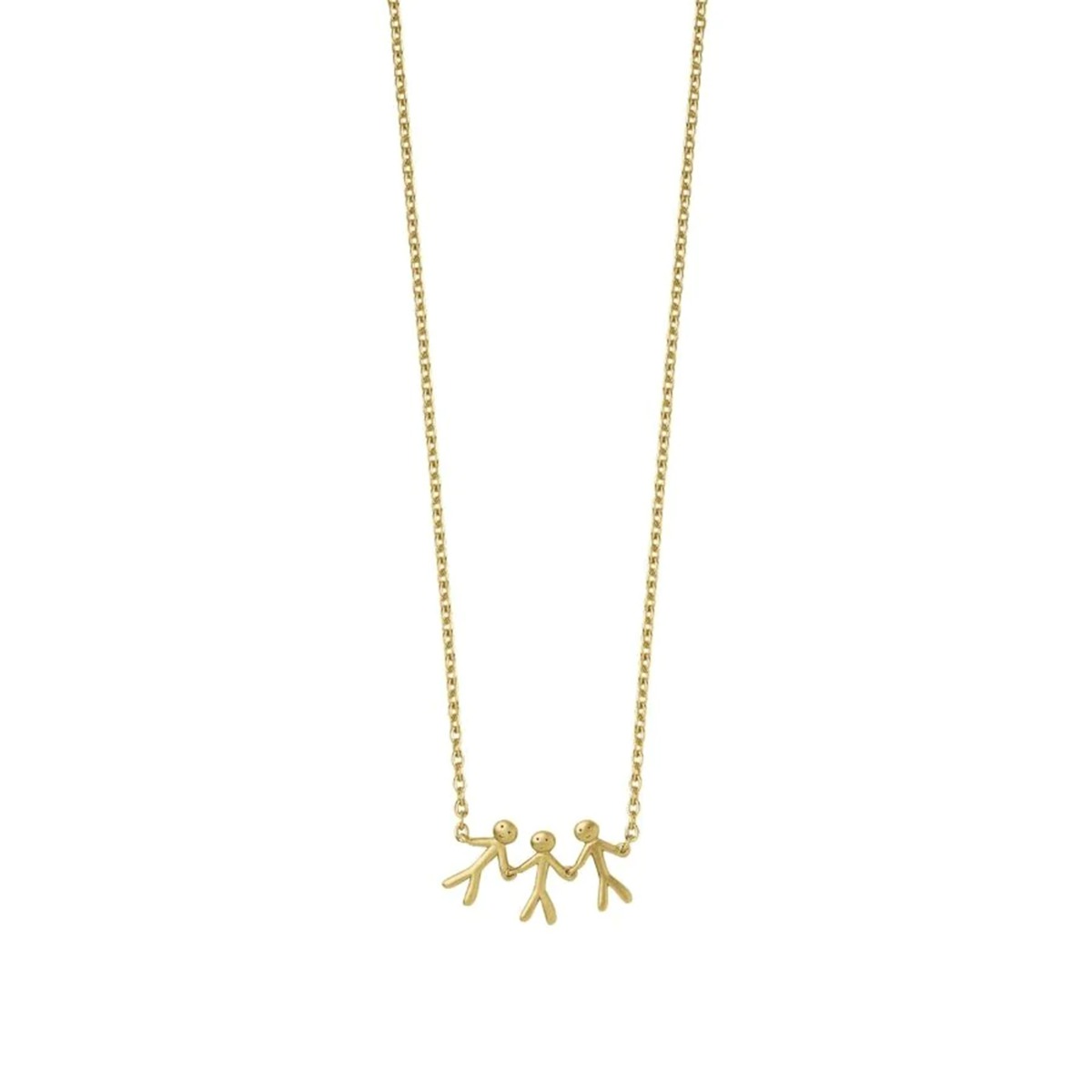 Together Family 3 Halssmykke 925 Forgylt Sølv