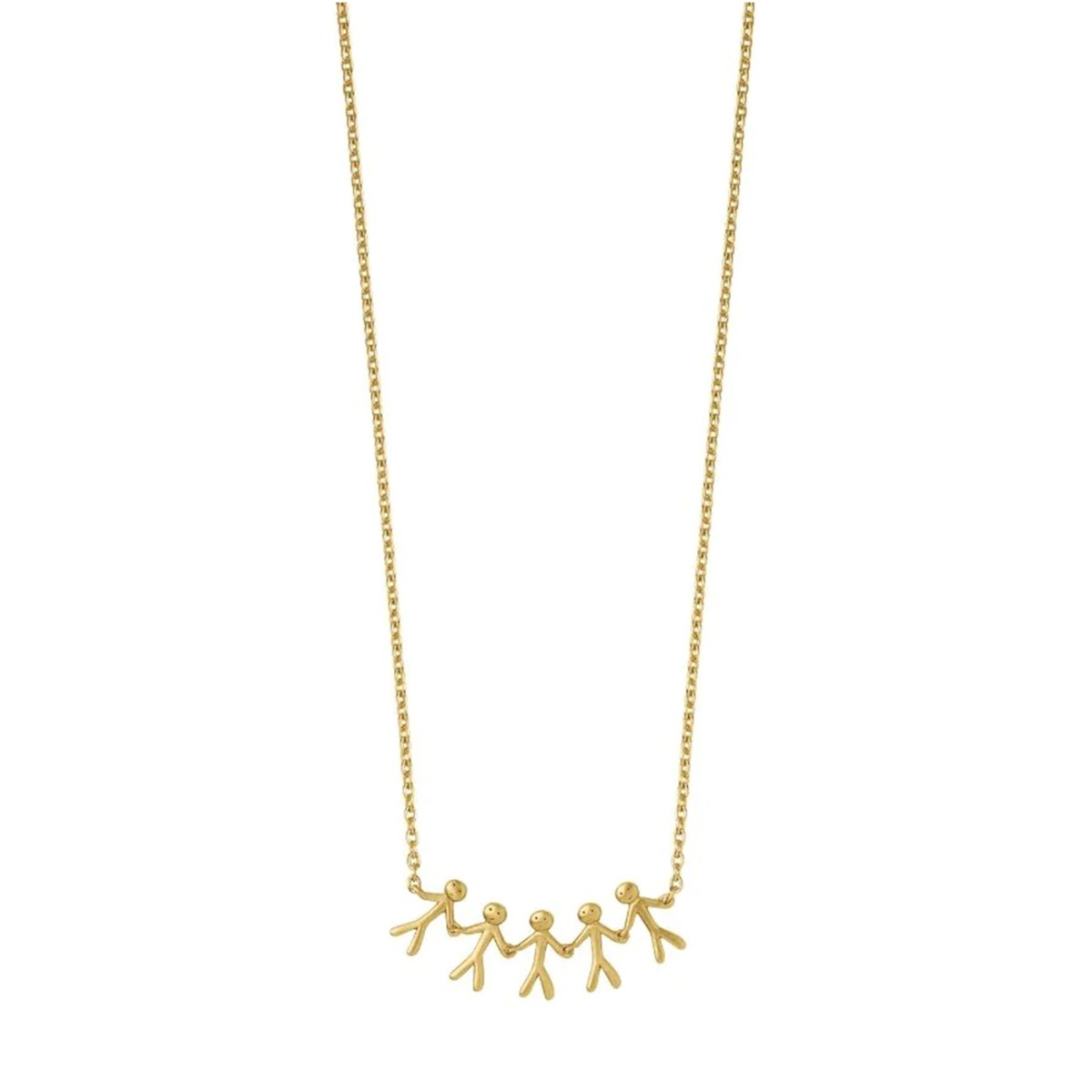 Together Family 5 Halssmykke 925 Forgylt Sølv