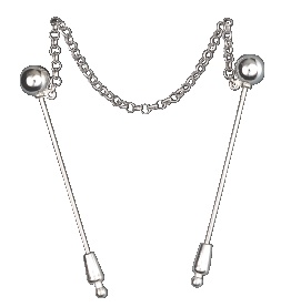 Utgått, heraklutnåler, hvit