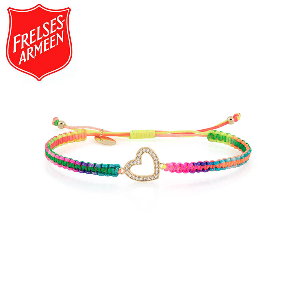 Vennskapsarmbånd Flerfarget 925 Forgylt Sølv