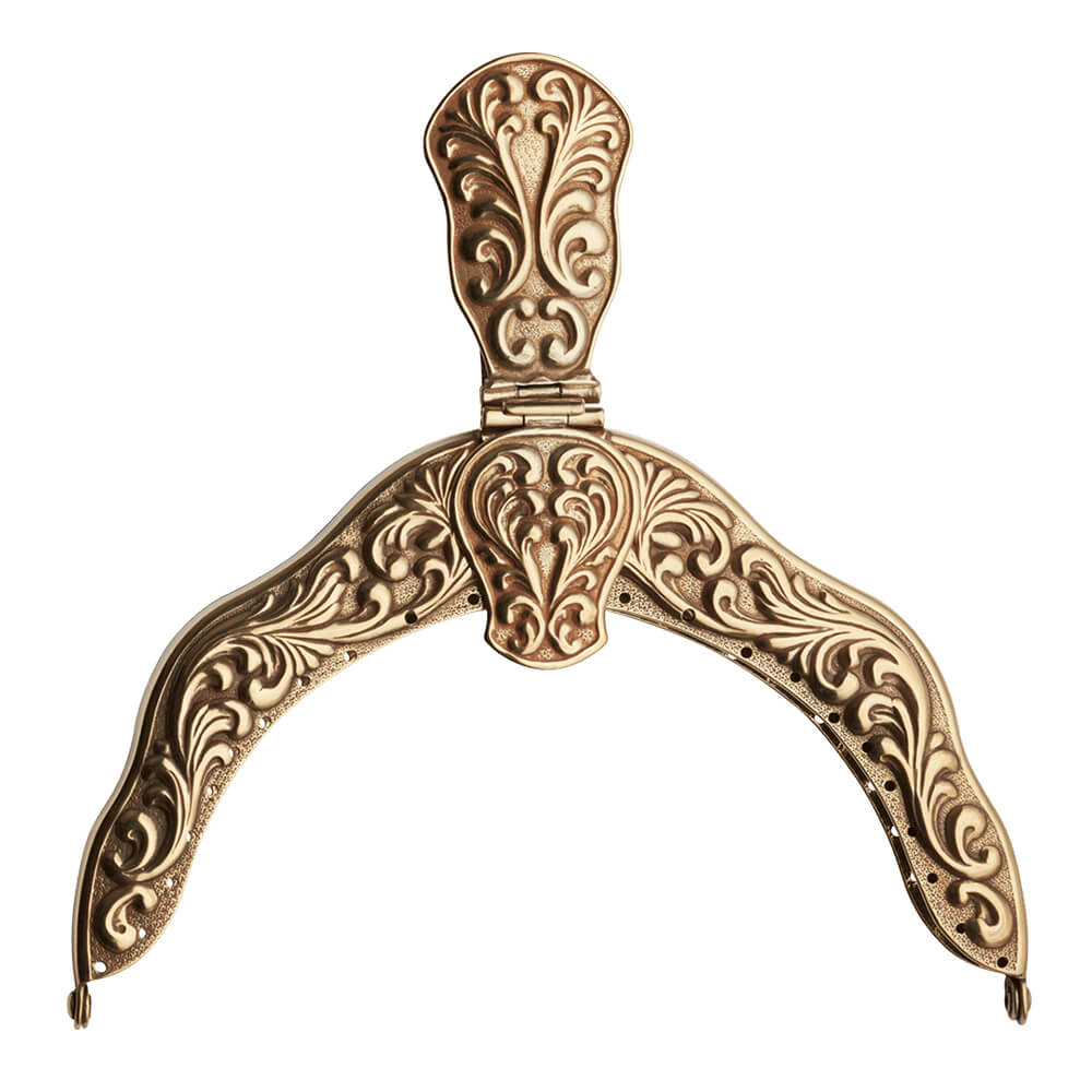 Veskelås Telemark Gammelforgylt Plett