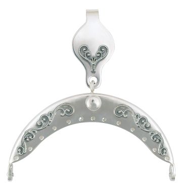 veskelås, plett m.filigran Rog