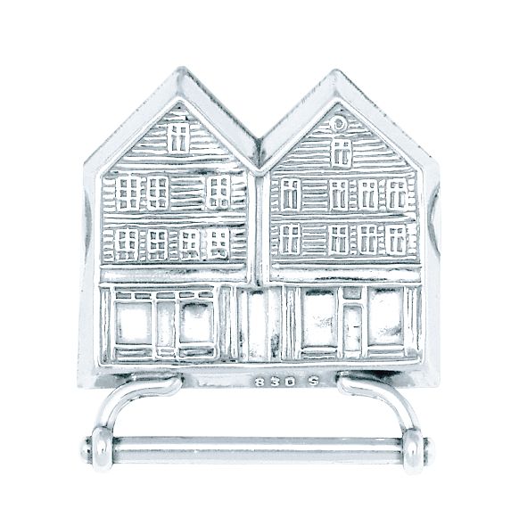 Veskestøl Bryggen Bergen 830 Hvitt Sølv