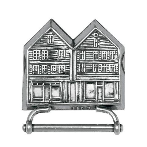 Veskestøl Bryggen Bergen 830 Oksidert Sølv