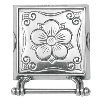 Veskestøl Olavsrosen 830 Oksidert Sølv