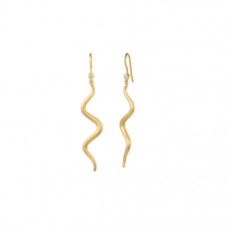 Wave Øredobb Gull