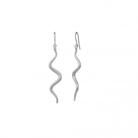 Wave Øredobber Sølv