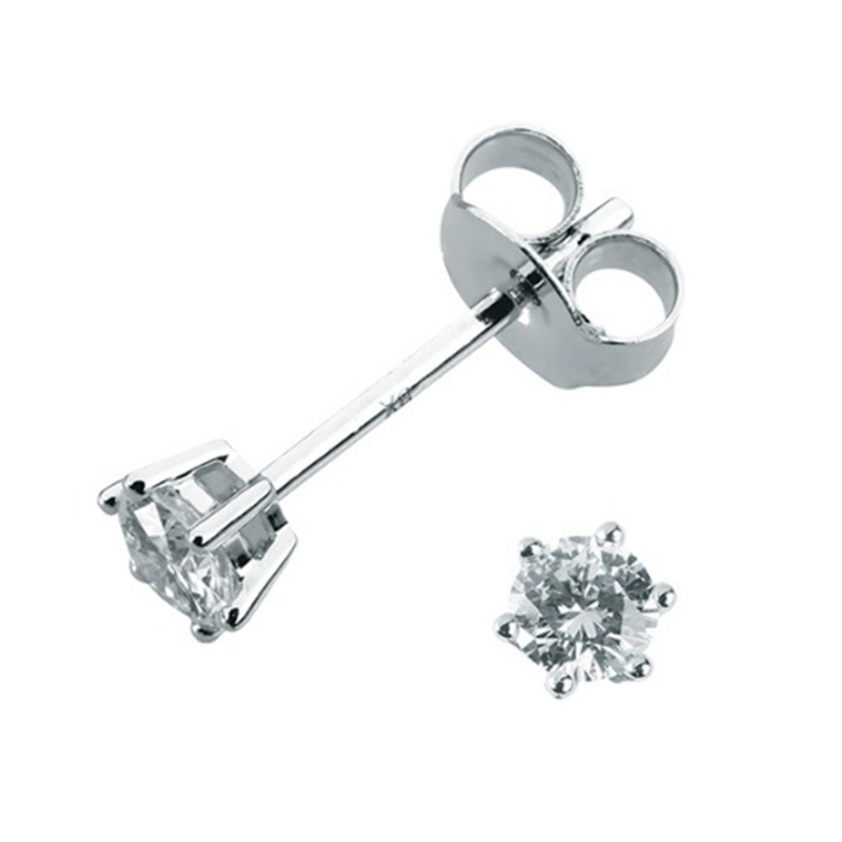 Aurora Diamantøredobber 585 Hvitt Gull 0,30 ct.