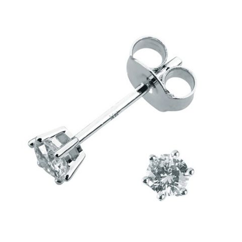 Aurora Diamantøredobber 585 Hvitt Gull 0,30 ct.