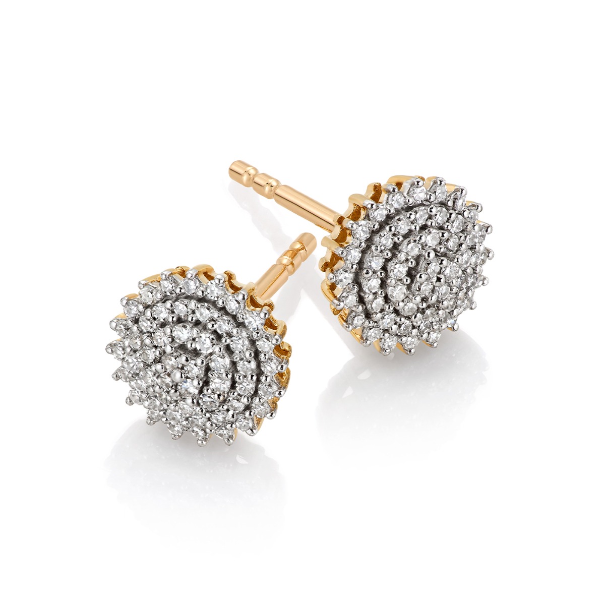 Diamantøredobber 585 Gult Gull 0,25 ct