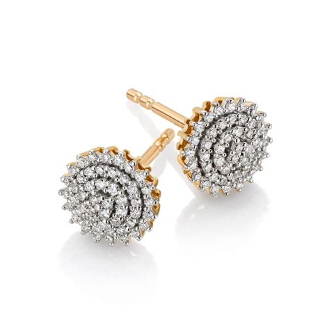 Diamantøredobber 585 Gult Gull 0,25 ct