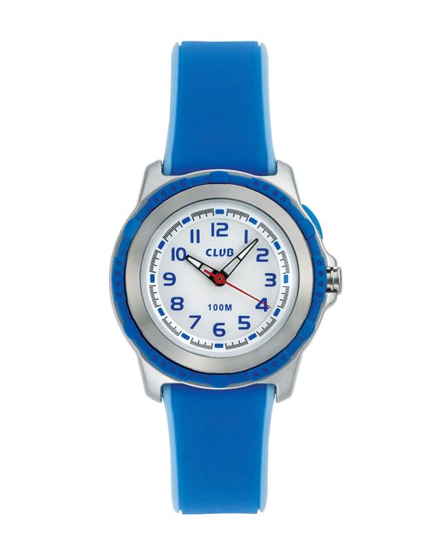 Barneklokke Blå/Hvit 