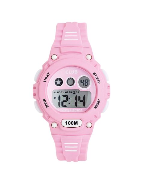 BARNEKLOKKE - ROSA - DIGITAL - 32 MM