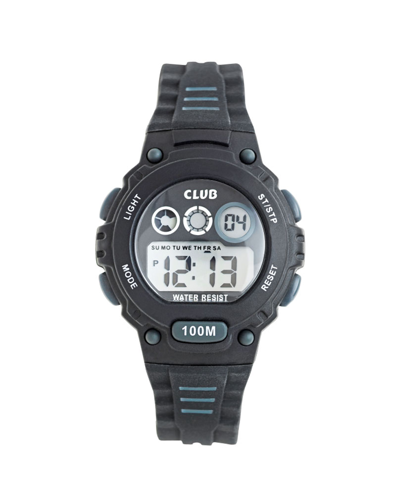 BARNEKLOKKE - SORT - DIGITAL - 32 MM