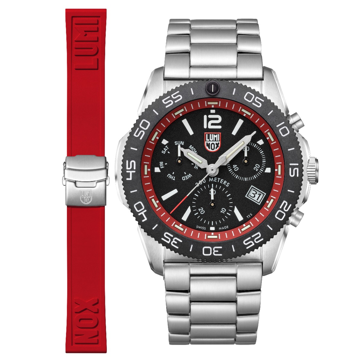 Pacific Diver 44 mm Rød