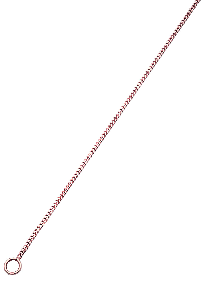 Kjede Slange 42 cm Roseforgylt Sølv 