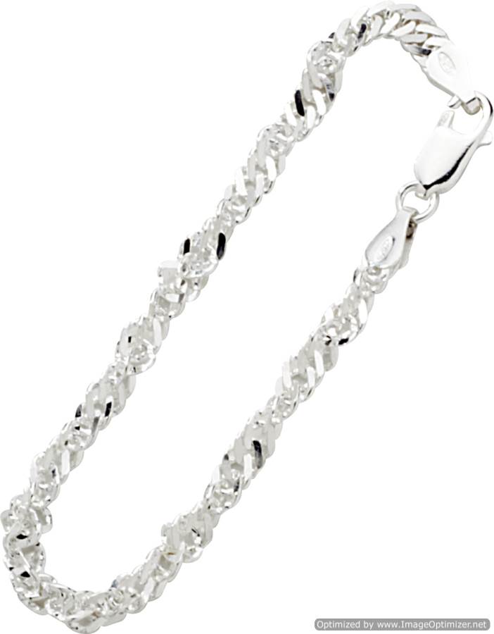 Armbånd Singapor Sølv 3 mm 18 cm 